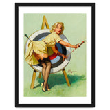 Pinup Sexy Girl On A Target thumbnail