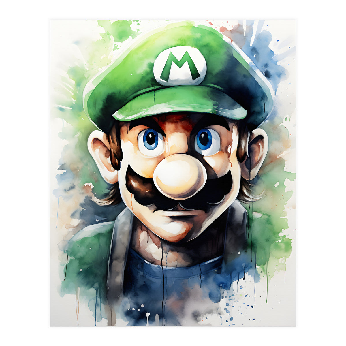Luigi Super mario (Print Only)
