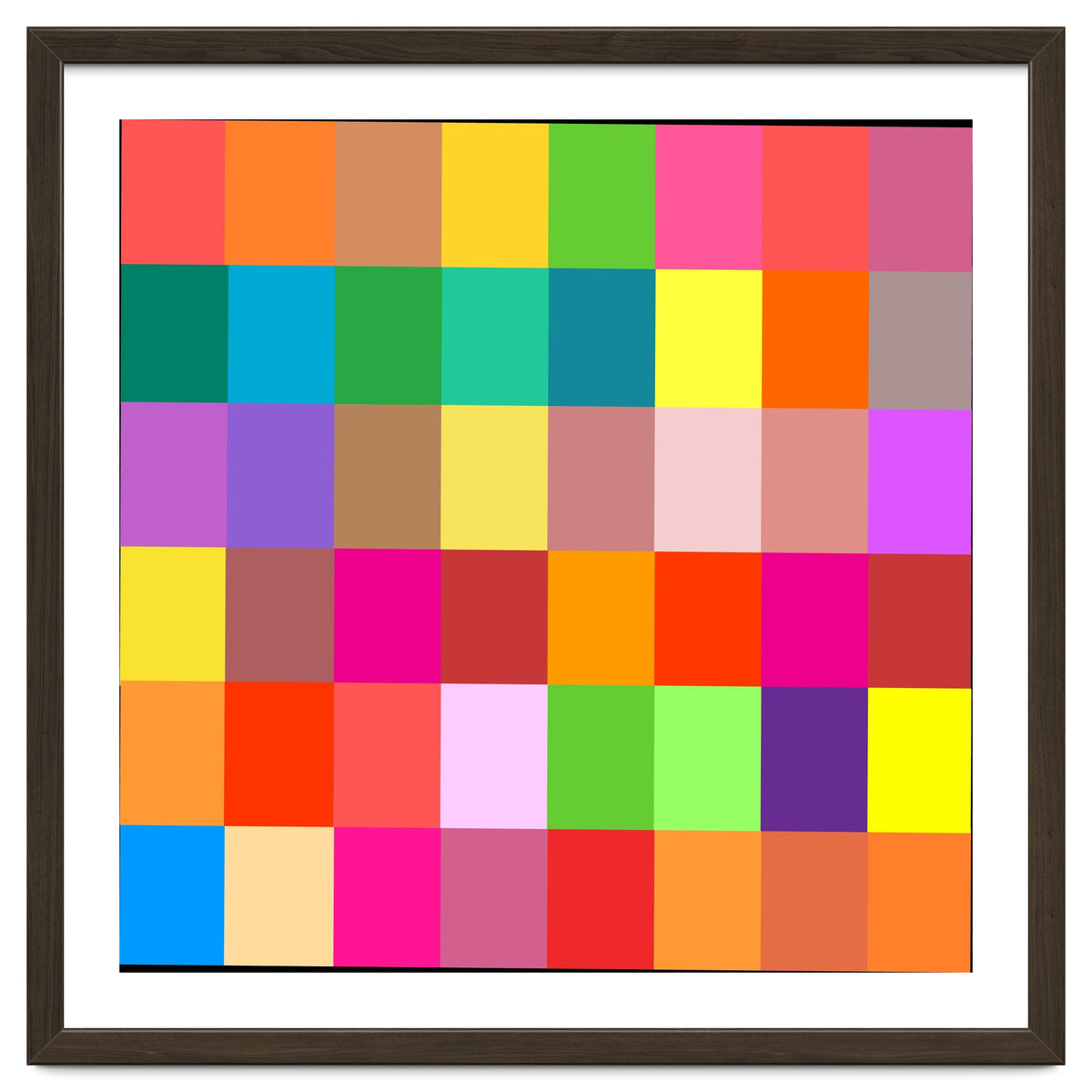 Colorful Rainbow Squares Patch