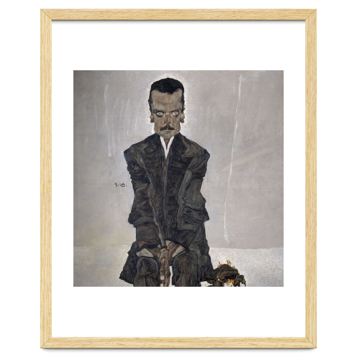 'Portrait of the Publisher Eduard Kosmack', 1910, Oil on canvas. EGON SCHIELE.