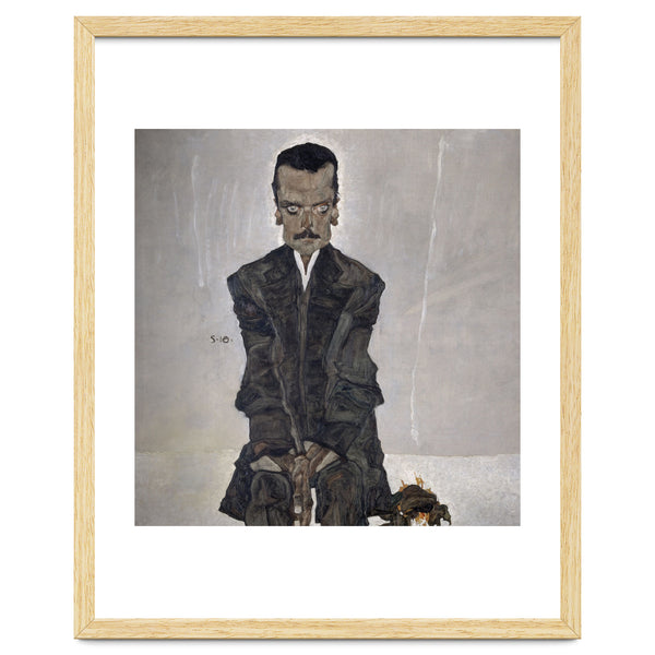 'Portrait of the Publisher Eduard Kosmack', 1910, Oil on canvas. EGON SCHIELE.