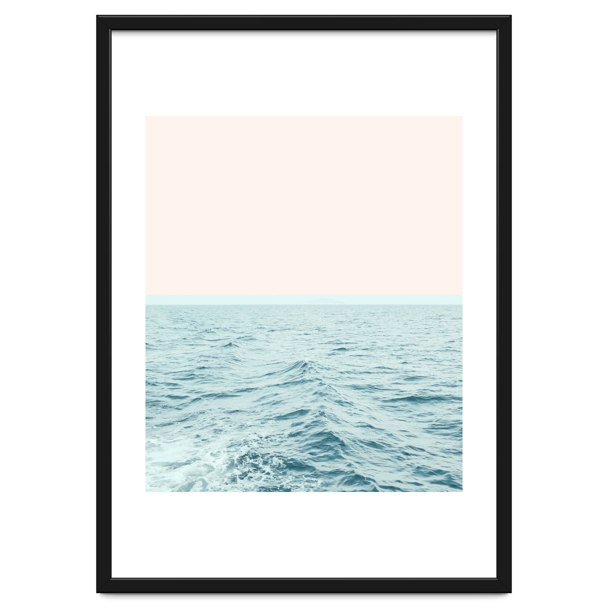 Sea Breeze, Minimal Nature Ocean Photography, Scenic Landscape Pastel Luxe Sea