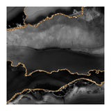 Black & Gold Agate Texture 02 (Print Only) thumbnail