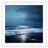 Midnight Seascape with Moonlight Reflecting thumbnail