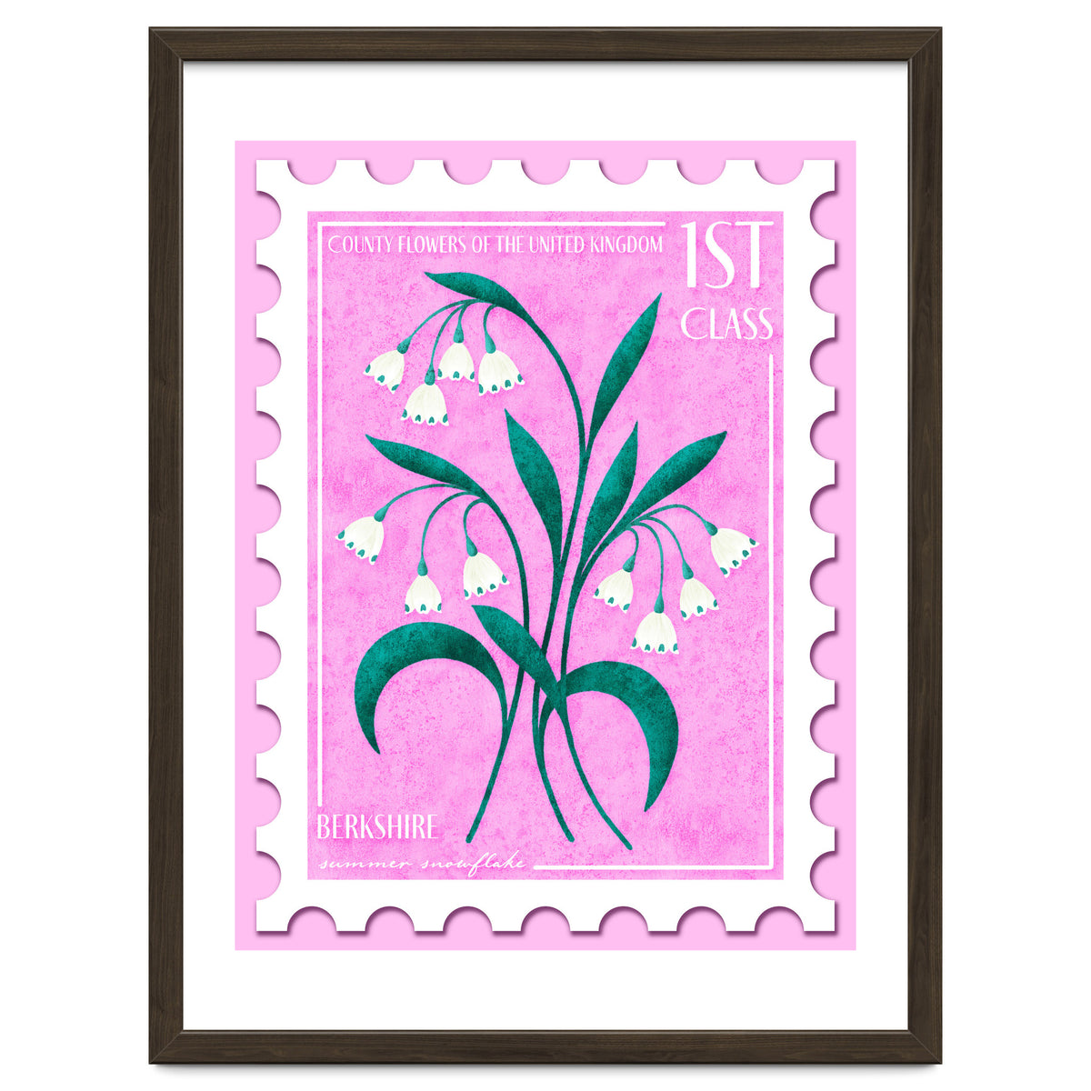 Berkshire Summer Snowflake Postage Stamp