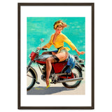Pinup Sexy Motorcycle Girl thumbnail
