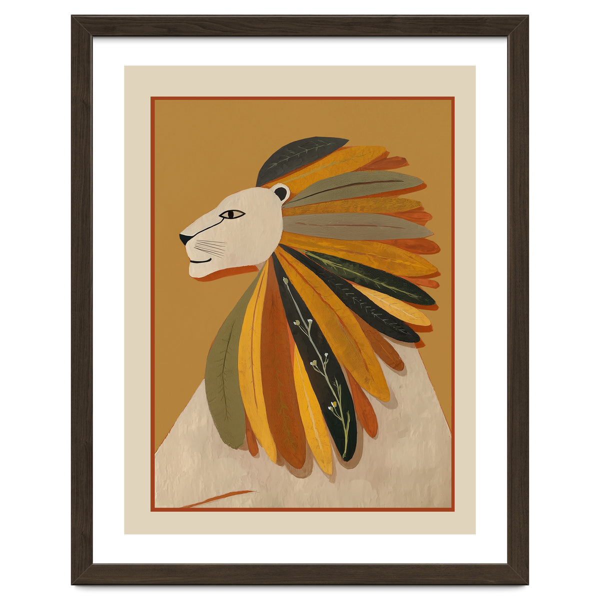 Leaf Mane Lion I