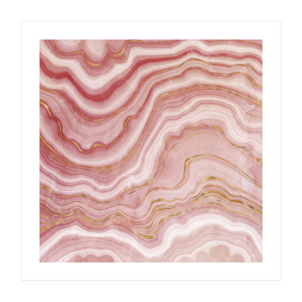 Pink Agate Texture 09  (Print Only)