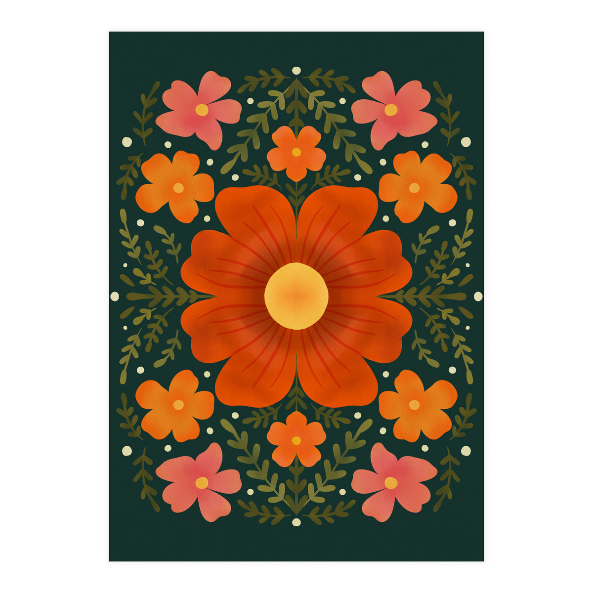 Red Flower (Print Only)