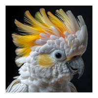 Close Up Of A Cockatoo With Yellow Crest (Print Only)