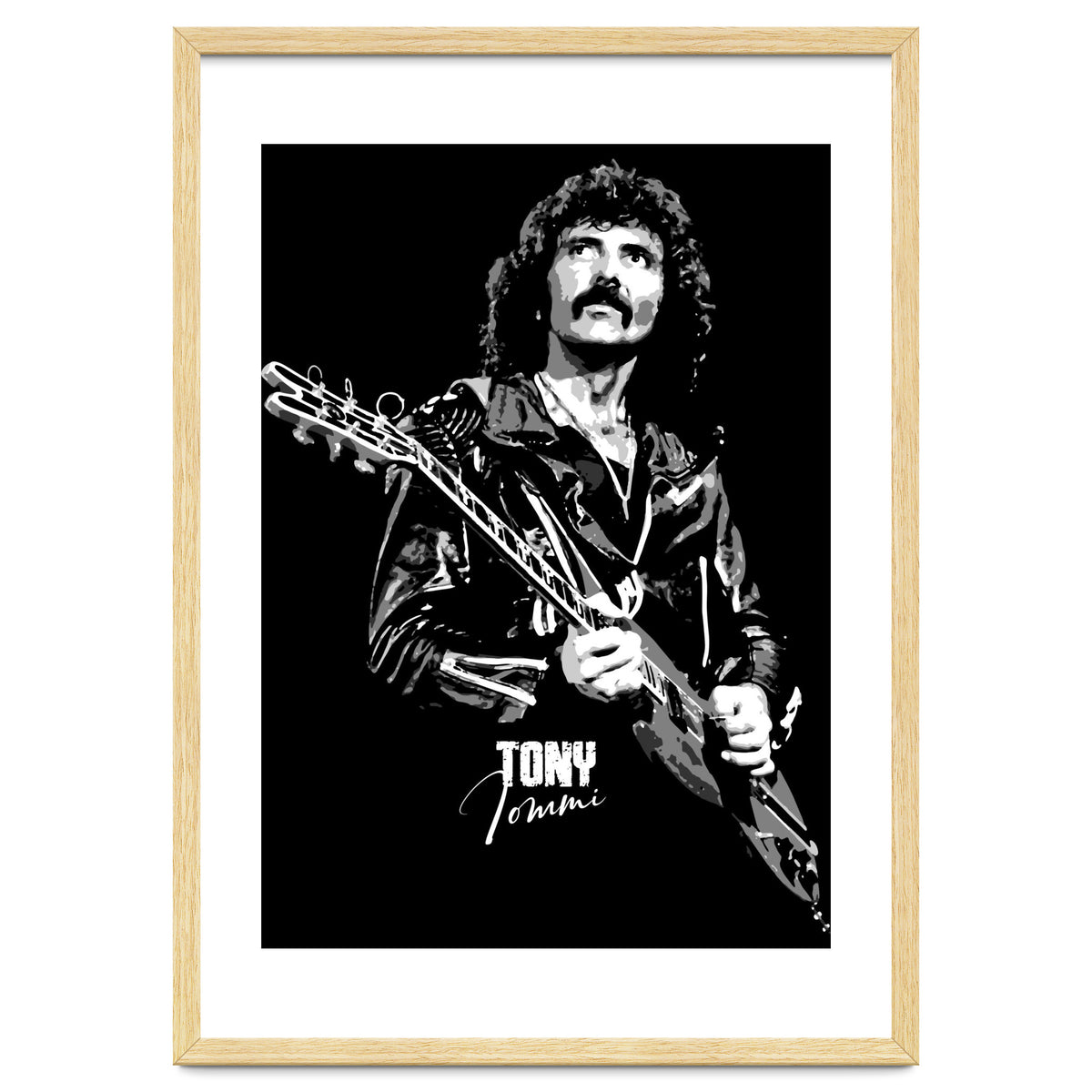Tony Iommi American Musician Legend In Grayscale