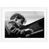 Pianist Glenn Gould with the Berlin  Philharmonic Orchestra under Herbert von Karajan. Berlin,1957. thumbnail