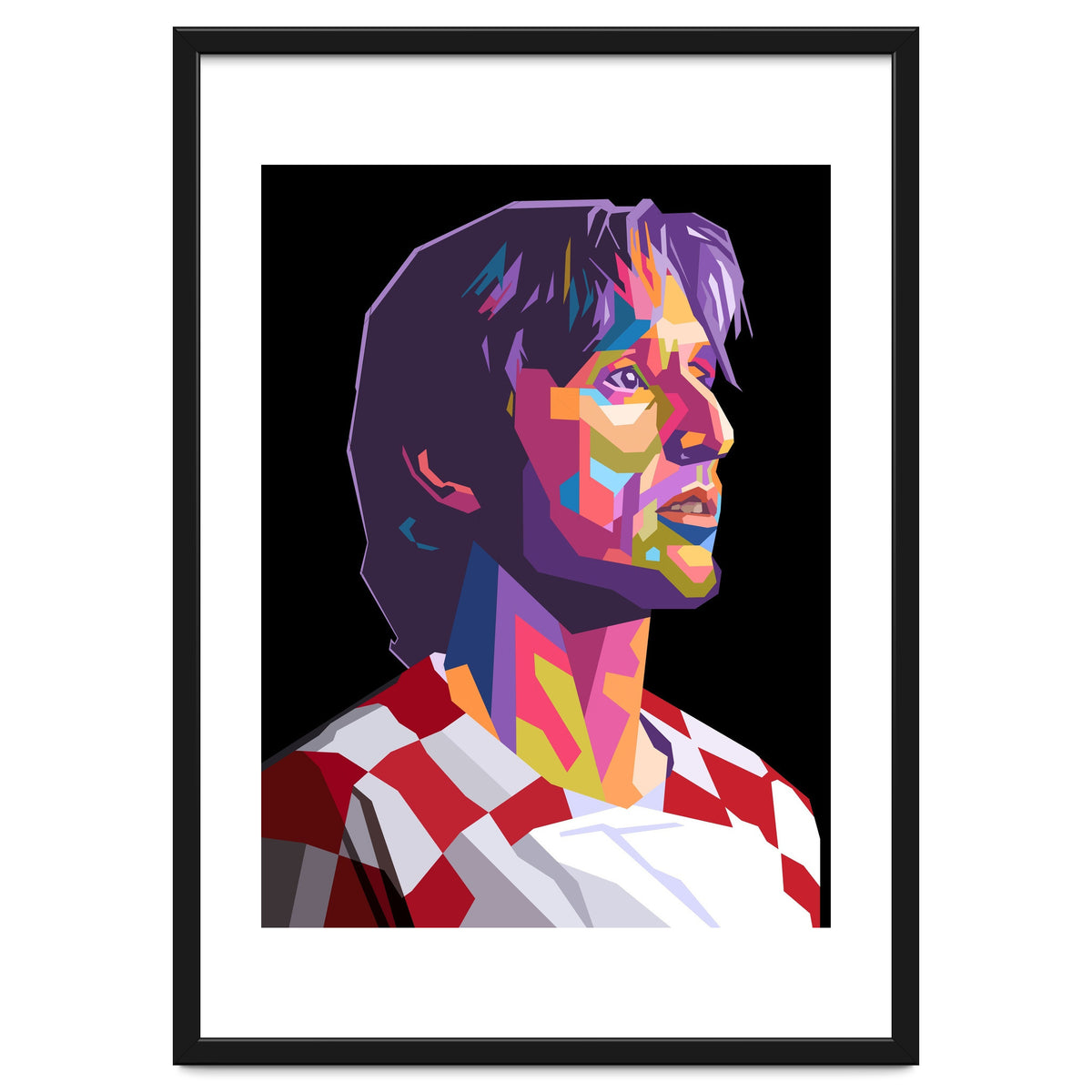 Luka Modric pop art portrait