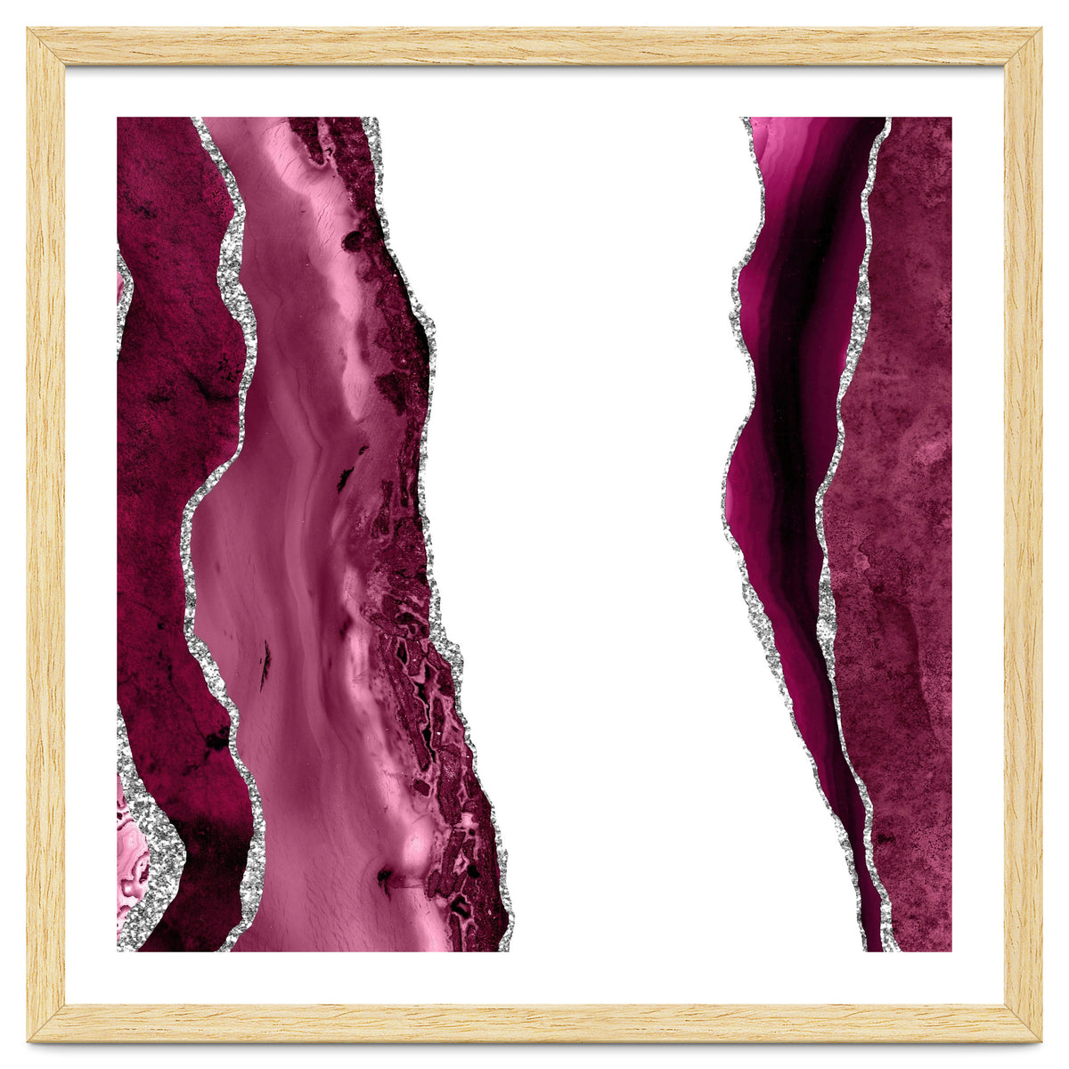 Burgundy & Silver Agate Texture 06
