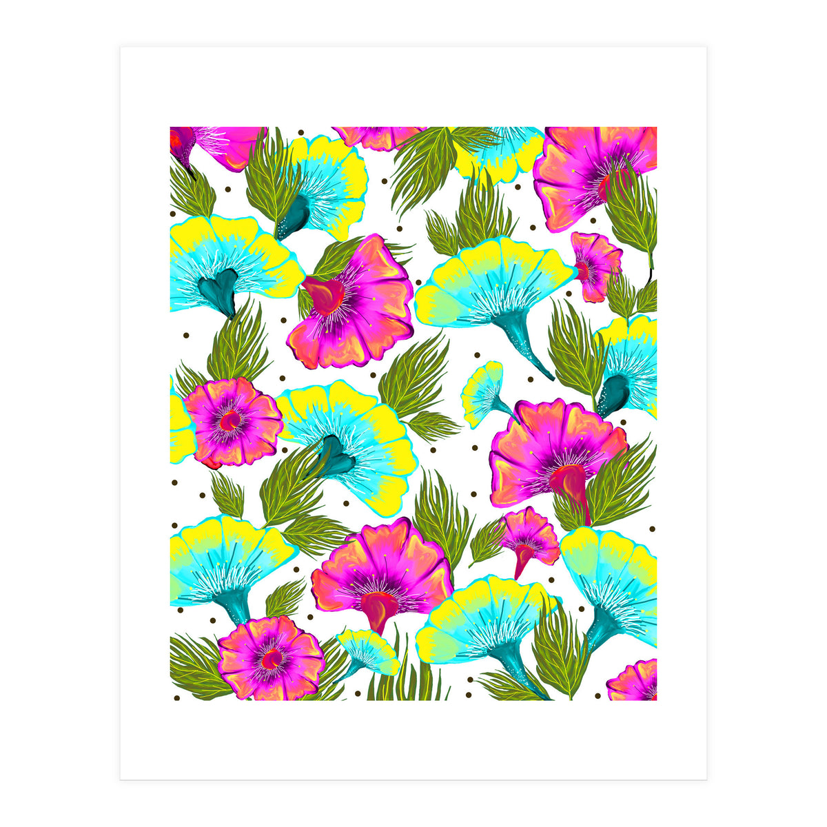 Ecstatic Floral #society6 #decor #buyart  (Print Only)