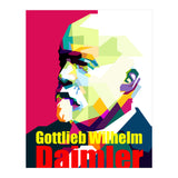 Gottlieb Daimler Pop Art WPAP (Print Only) thumbnail