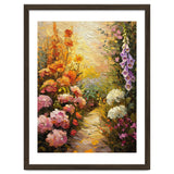 Golden Hour Summer Garden Path Oil Painting thumbnail