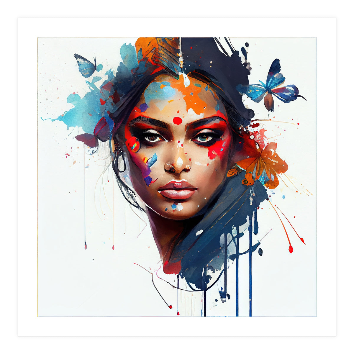 Aerial Bloom Hindu Portrait (Print Only)