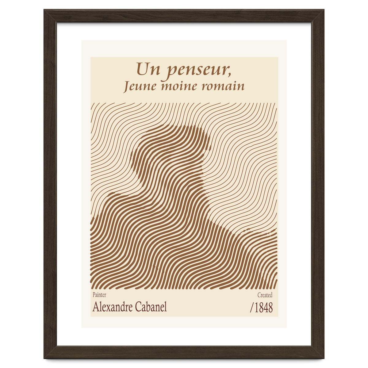 Un Penseur, Jeune Moine Romain – Alexandre Cabanel (1848)