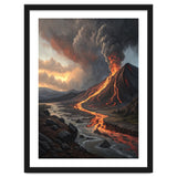 Dramatic Volcanic Eruption Landscape Art thumbnail
