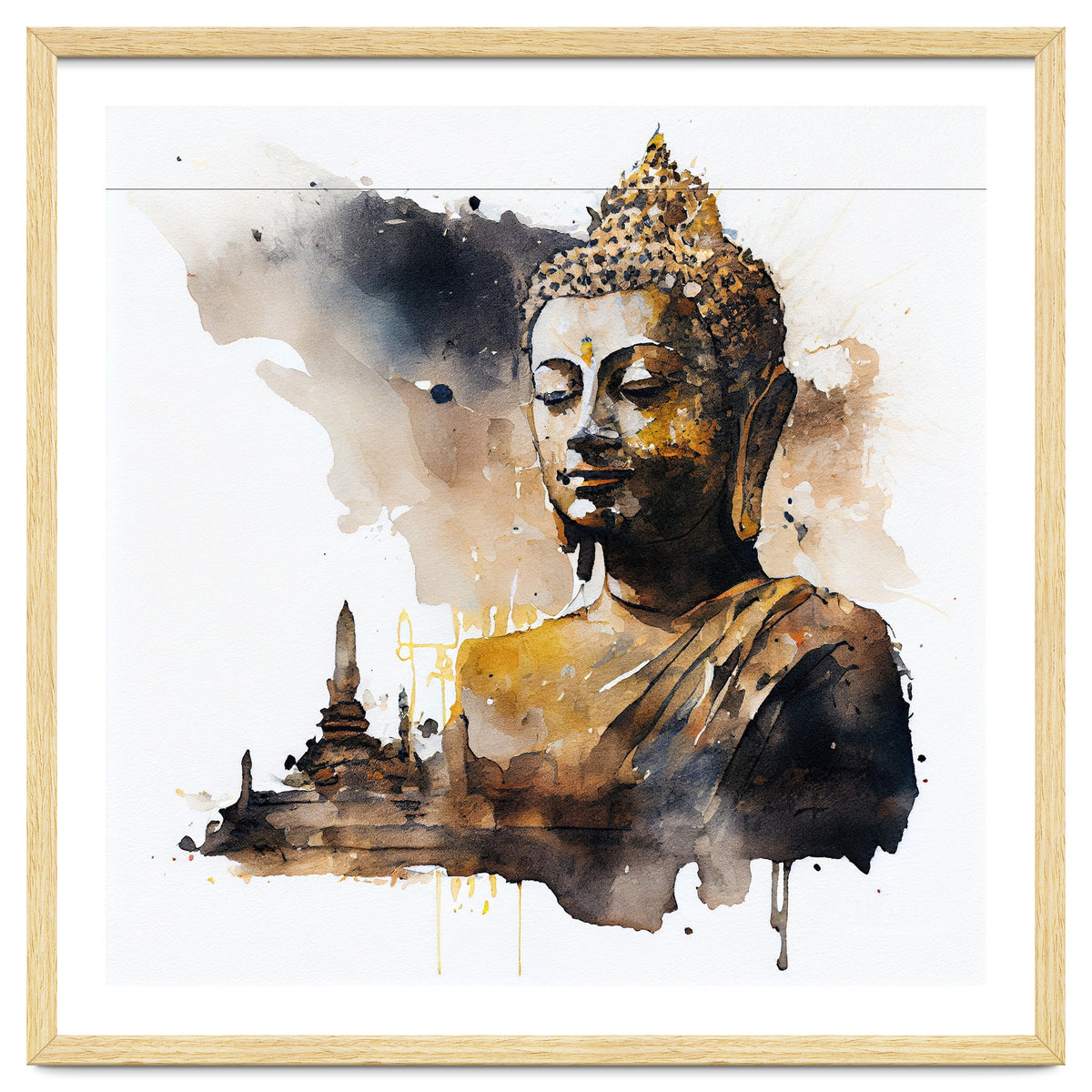 Watercolor Buddha #1
