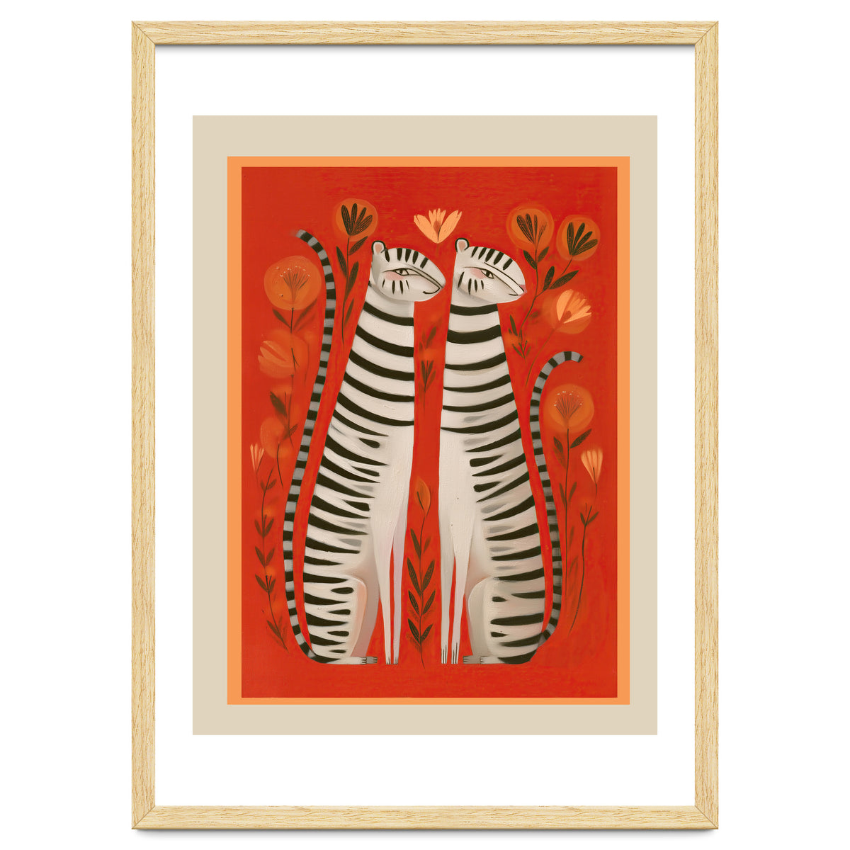 Striped Cat Pair