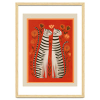 Striped Cat Pair