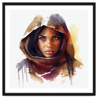 Watercolor Tuareg Woman #3