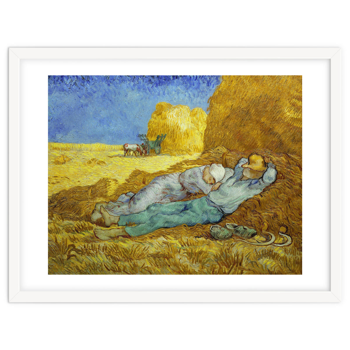 Vincent Van Gogh / 'The Siesta (after Millet)', 1889-1890, Oil on canvas, 73 x 91 cm.