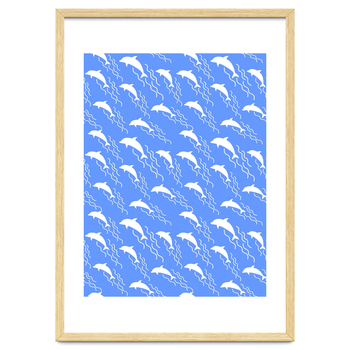 Swimming dolphins