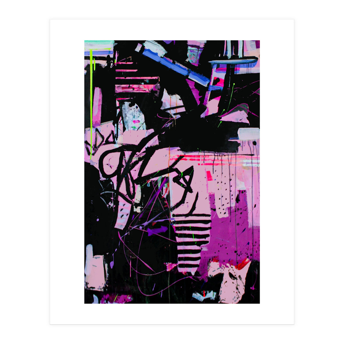 Wild Child Abstract Acrylic Colorful Arthaus Michelle Williams (Print Only)