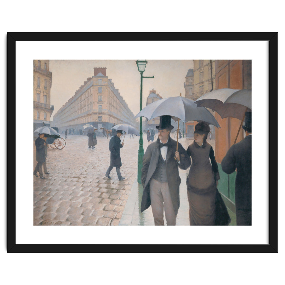 Gustave Caillebotte: Rue de Paris, temps de pluie - Paris Street in Rainy Weather, 1877.