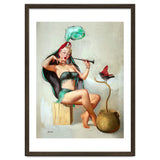 Pinup Sexy Girl Performing A Trick thumbnail