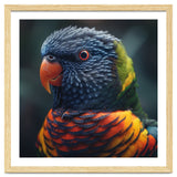 Rainbow Lorikeet Parrot Close Up Portrait thumbnail