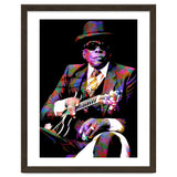 John Lee Hooker American Blues Musician Legend Colorful Art thumbnail