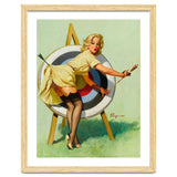 Pinup Sexy Girl On A Target thumbnail