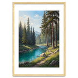Serene Alpine Forest River Landscape thumbnail