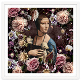 Woman with Ermine And flowers thumbnail