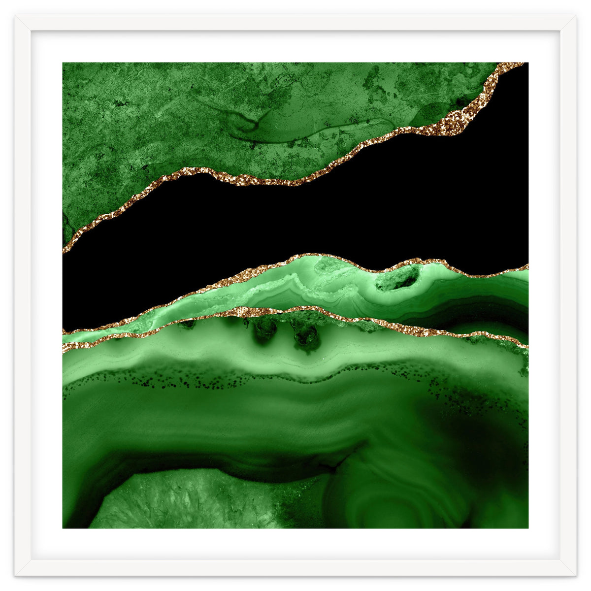 Green & Gold Agate Texture 13