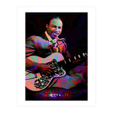 Jimmy Reed American BLues Musician Legend Colorful (Print Only) thumbnail