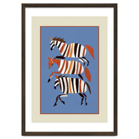 Striped Running Horses
