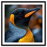 King Penguin With Water Droplets In Rain thumbnail
