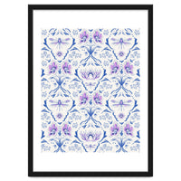 Bohemian Garden Blue Pattern