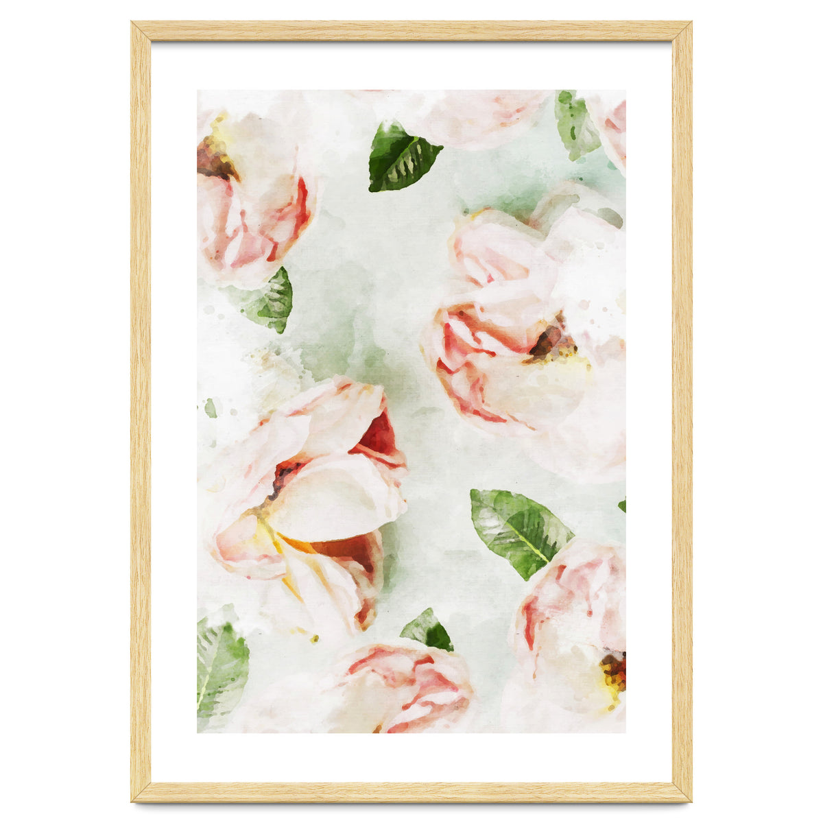 Roses & Foliage Watercolor