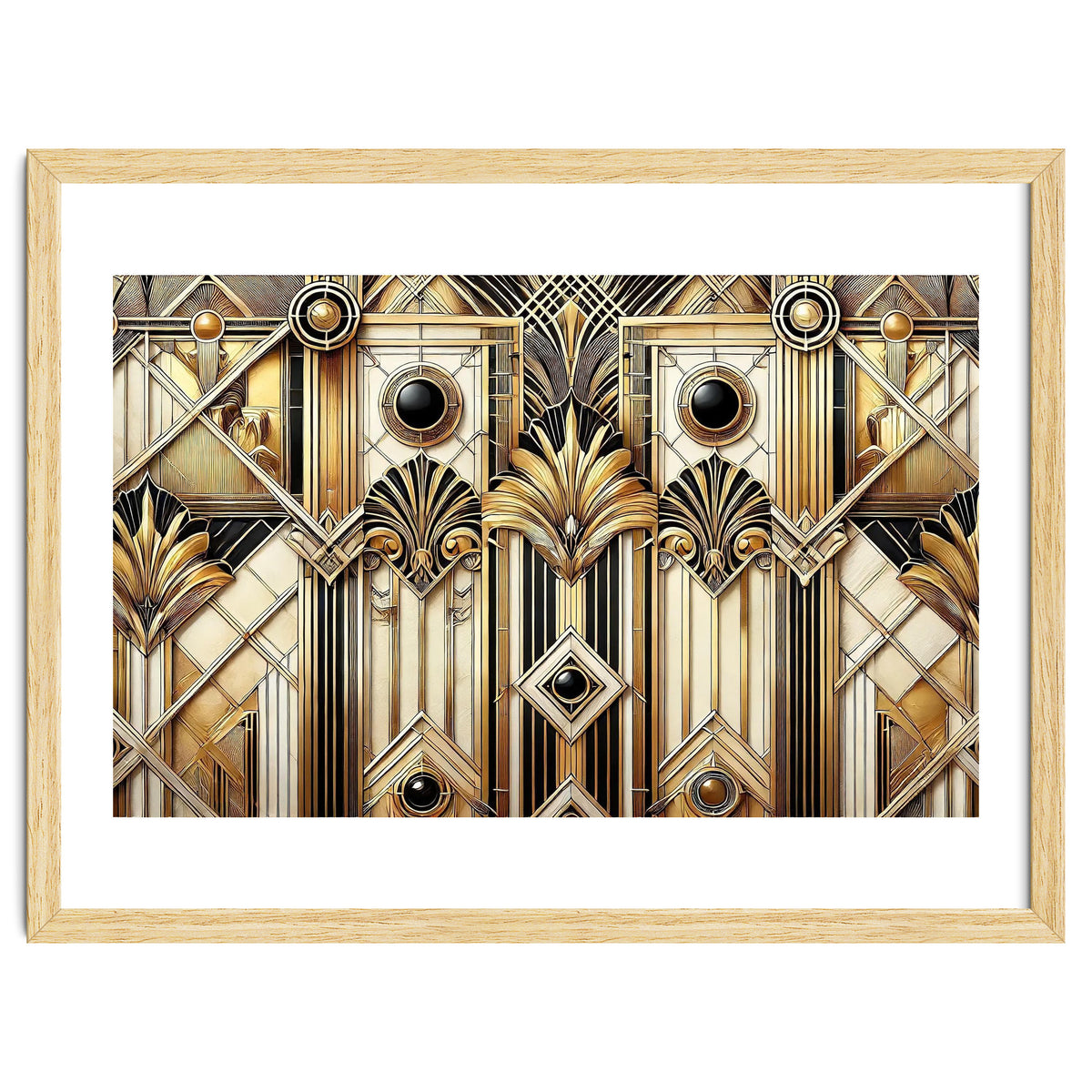 Art Deco Gold Geometric Pattern