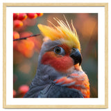 Close Up Portrait Of A Cockatiel Bird thumbnail