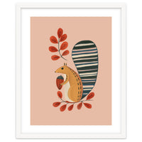 Squirrel In A Pink Autumn