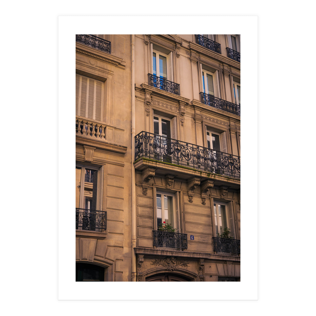 Street Photography - Haussmanian Facade, Paris (Print Only)