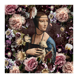 Woman with Ermine And flowers  (Print Only) thumbnail