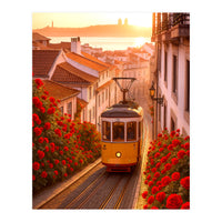 The Charm of a Classic City Tram (Print Only)